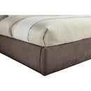  Color_Brown  Size_King  -- Adam Brown Chenille Fabric Upholstered King Bed IMAGE 6