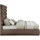  Color_Brown  Size_King  -- Adam Brown Chenille Fabric Upholstered King Bed IMAGE 4