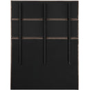 Meridian Adam Brown Chenille Fabric Queen Bed IMAGE 5