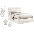  Color_Cream  Size_Full  -- Adam Cream Chenille Fabric Upholstered Full Bed IMAGE 10