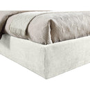  Color_Cream  Size_Full  -- Adam Cream Chenille Fabric Upholstered Full Bed IMAGE 6