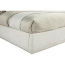  Color_Cream  Size_King  -- Adam Cream Chenille Fabric Upholstered King Bed IMAGE 6