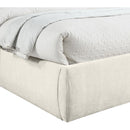  Color_Cream  Size_Queen  -- Adam Cream Chenille Fabric Upholstered Queen Bed IMAGE 6