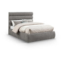  Color_Grey  Size_Full  -- Adam Grey Chenille Fabric Upholstered Full Bed IMAGE 1