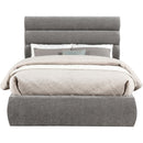  Color_Grey  Size_Full  -- Adam Grey Chenille Fabric Upholstered Full Bed IMAGE 3