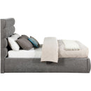  Color_Grey  Size_Full  -- Adam Grey Chenille Fabric Upholstered Full Bed IMAGE 4