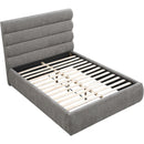  Color_Grey  Size_Full  -- Adam Grey Chenille Fabric Upholstered Full Bed IMAGE 7