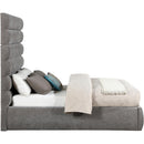  Color_Grey  Size_Full  -- Adam Grey Chenille Fabric Upholstered Full Bed IMAGE 4