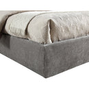 Meridian Adam Grey Chenille Fabric Full Bed IMAGE 6