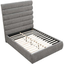  Color_Grey  Size_Full  -- Adam Grey Chenille Fabric Upholstered Full Bed IMAGE 7