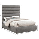  Color_Grey  Size_Full  -- Adam Grey Chenille Fabric Upholstered Full Bed IMAGE 9
