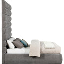  Color_Grey  Size_Full  -- Adam Grey Chenille Fabric Upholstered Full Bed IMAGE 4