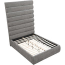  Color_Grey  Size_Full  -- Adam Grey Chenille Fabric Upholstered Full Bed IMAGE 7