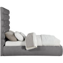  Color_Grey  Size_Queen  -- Adam Grey Chenille Fabric Upholstered Queen Bed IMAGE 4