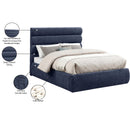  Color_Navy  Size_Full  -- Adam Navy Chenille Fabric Upholstered Full Bed IMAGE 10