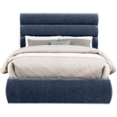  Color_Navy  Size_Full  -- Adam Navy Chenille Fabric Upholstered Full Bed IMAGE 3