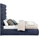  Color_Navy  Size_Full  -- Adam Navy Chenille Fabric Upholstered Full Bed IMAGE 4