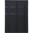 Meridian Adam Navy Chenille Fabric Full Bed IMAGE 5