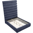  Color_Navy  Size_Full  -- Adam Navy Chenille Fabric Upholstered Full Bed IMAGE 7