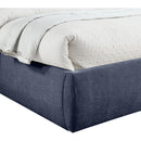  Color_Navy  Size_Queen  -- Adam Navy Chenille Fabric Upholstered Queen Bed IMAGE 6