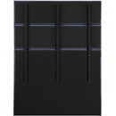  Color_Navy  Size_Queen  -- Adam Navy Chenille Fabric Upholstered Queen Bed IMAGE 5