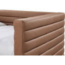  Meridian Beverly Cognac Vegan Leather Upholstered Twin Daybed IMAGE 6