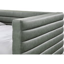  Meridian Beverly Green Vegan Leather Upholstered Twin Daybed IMAGE 6