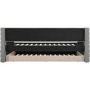  Meridian Beverly Grey Vegan Leather Upholstered Twin Daybed IMAGE 5