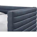  Meridian Beverly Navy Vegan Leather Upholstered Twin Daybed IMAGE 6
