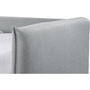  Meridian Colton Grey Linen Textured Fabric Upholstered Twin Daybed IMAGE 6