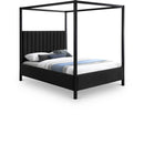  Color_Black  Size_Full  -- Meridian Kelly Upholstered Canopy Bed IMAGE 1