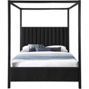 Meridian Kelly Black Boucle Fabric Full Bed (3 Boxes) IMAGE 3