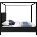 Meridian Kelly Black Boucle Fabric Full Bed (3 Boxes) IMAGE 4