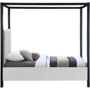 Meridian Kelly Cream Boucle Fabric Twin Bed (3 Boxes) IMAGE 4