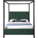 Meridian Kelly Green Boucle Fabric Full Bed (3 Boxes) IMAGE 3
