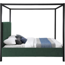  Color_Black/ Green  Size_Full  -- Kelly Green Boucle Fabric Upholstered Full Bed IMAGE 4