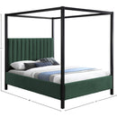  Color_Black/ Green  Size_Full  -- Kelly Green Boucle Fabric Upholstered Full Bed IMAGE 8