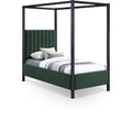  Color_Black/ Green Size_Twin -- Kelly Green Boucle Fabric Upholstered Twin Bed IMAGE 1