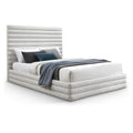  Color_Cream  Size_Full  -- Meridian Maxwell Upholstered Platform Bed IMAGE 1