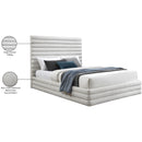  Color_Cream  Size_Full  -- Meridian Maxwell Upholstered Platform Bed IMAGE 8