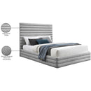  Color_Grey  Size_Queen  -- Maxwell Grey Linen Textured Fabric Upholstered Queen Bed IMAGE 8
