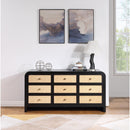  Color_Black -- Meridian Siena 9 Drawer Dresser IMAGE 2