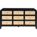  Color_Black -- Meridian Siena 9 Drawer Dresser IMAGE 3