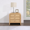  Color_Natural -- Siena Natural Ash Wood And Natural Cane Nightstand IMAGE 2