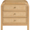  Color_Natural -- Siena Natural Ash Wood And Natural Cane Nightstand IMAGE 3