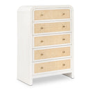  Color_Off White/ White -- Siena White Ash Wood And Natural Cane Chest IMAGE 1