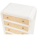  Color_Off White/ White -- Siena White Ash Wood And Natural Cane Chest IMAGE 7