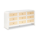  Color_Off White/ White -- Siena White Ash Wood And Natural Cane Dresser IMAGE 1