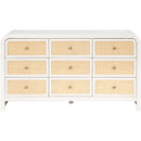  Color_Off White/ White -- Siena White Ash Wood And Natural Cane Dresser IMAGE 3