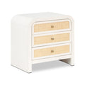  Color_Off White/ White -- Siena White Ash Wood And Natural Cane Nightstand IMAGE 1